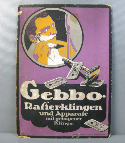 Altes werbeschild gebbo - werbeschild,