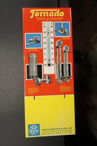 Altes werbethermometer tornado - werbethermometer,