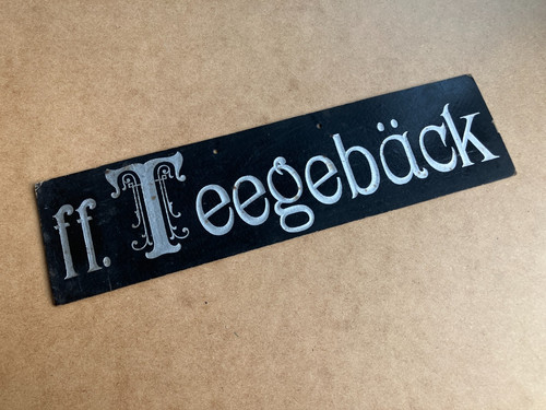 Altes original schild - altes,