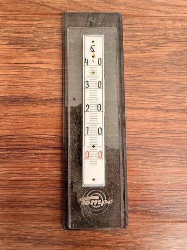 Alte glas reklame - reklame, thermometer
