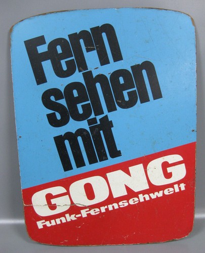 Altes werbeschild gong - altes,