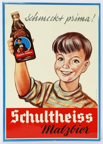 Altes blechschild werbeschild - blechschild,