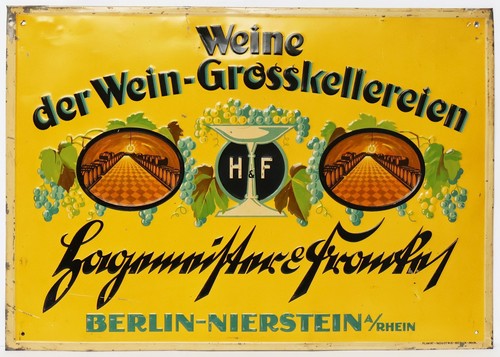 Altes blech schild - schild, werbeschild