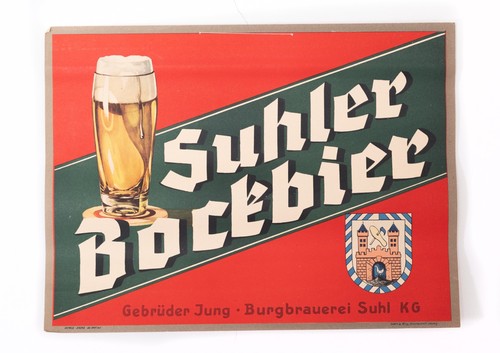 Altes werbeschild suhler - werbeschild,