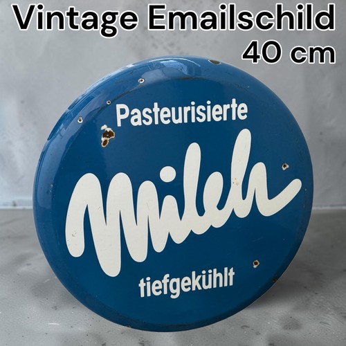 Vintage alt milch emaille - milch,