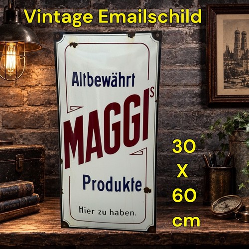 Vintage alt maggi emaille - vintage,
