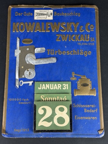 Altes werbeschild kowalewsky - werbeschild,
