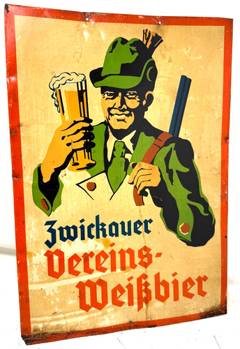 Werbeschild bier zwickau - werbeschild,