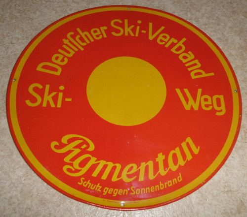 Altes blechschild - altes,