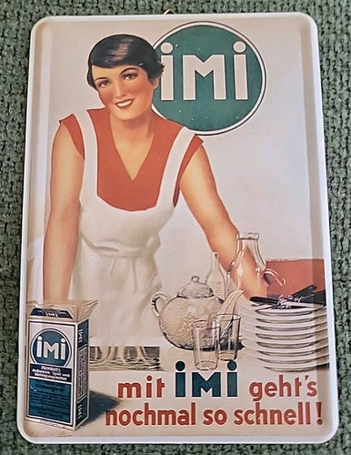 Imi altes werbeschild blech - altes,
