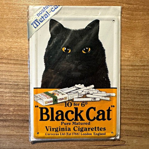 Altes werbeschild black - werbeschild, "black