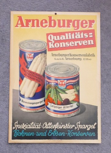 Altes werbeschild arneburger - werbeschild, "arneburger