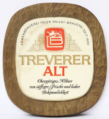 Altes werbeschild treverer alt - werbeschild,