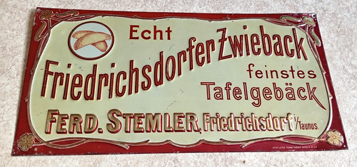 Altes blechschild werbeschild - altes,