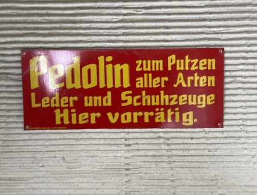 Altes blechschild pedolin - altes,
