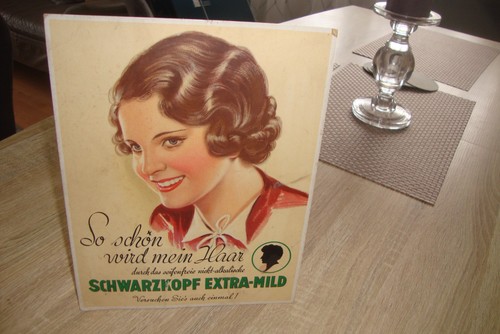 Altes werbeschild schwarzkopf - altes,