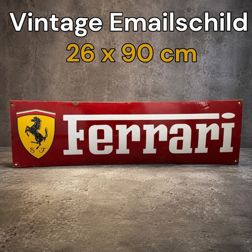 Vintage alt ferrari emaille - alt,