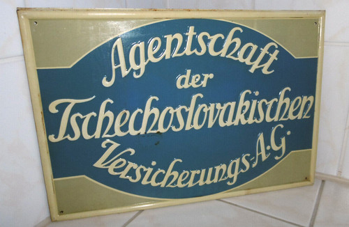 Altes blechschild werbeschild - blechschild,