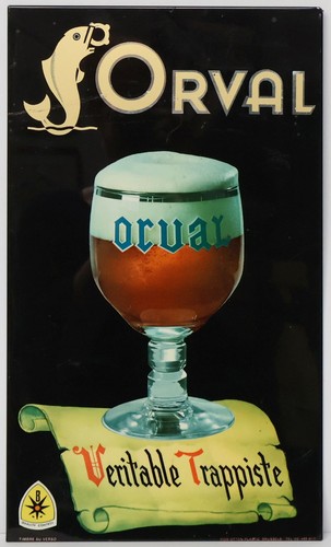 Altes werbeschild bier orval - werbeschild,
