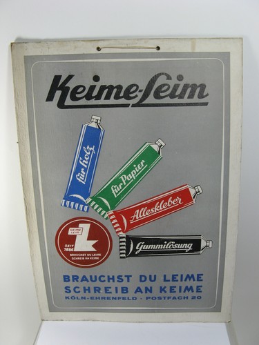 Altes werbeschild pappschild - altes,