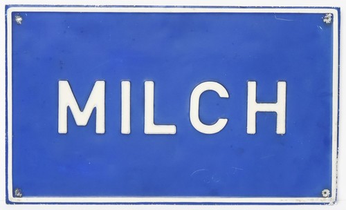 Altes großes blech schild - altes,