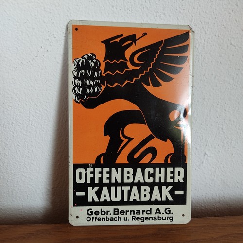 Altes werbeschild blech - werbeschild,