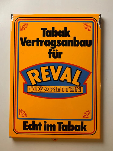 Reval cigaretten emaille - reval,
